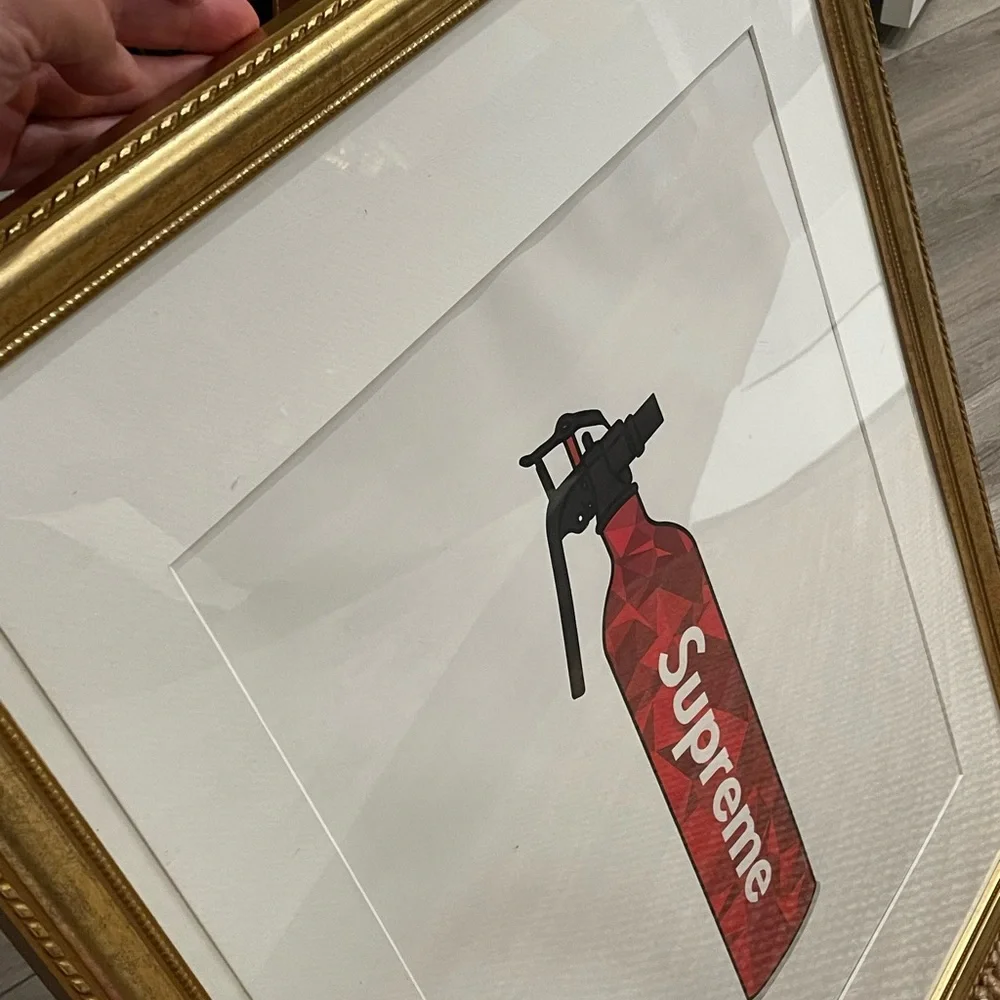 Supreme Print Home Decor Golden Frame